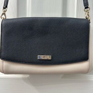 Kate Spade ♠️ Two-Tone Black and Cream Crossbody Shoulder Bag
